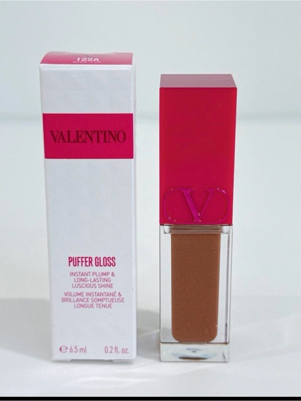 Valentino Puffer Gloss 122A Warm It Up Plumping Lip Gloss 6.5ml NEW
